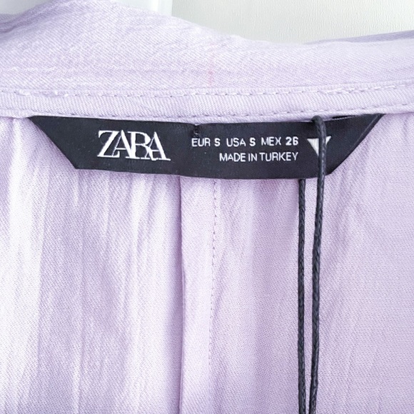 Zara Lilac Cropped Blouse - Picture 5 of 12